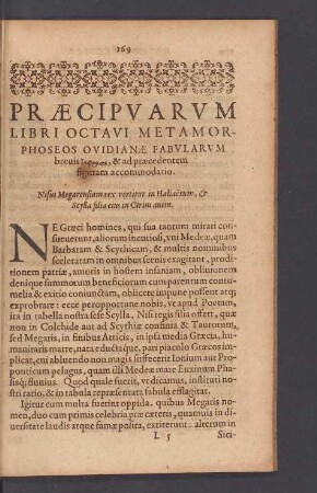 Praecipuarum aliquot Libri octavi [Liber VIII.]