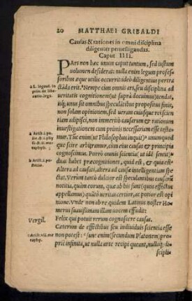 Causas & rationes in omni disciplina diligenter pervestigandas. Caput IIII.