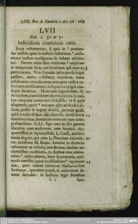 LVII Ead. c. 50 et 51 Iudicialium orationum ratio