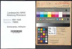 Entnazifizierung Wilhelm Schevardo , geb. 20.10.1902 (Kaufmann)