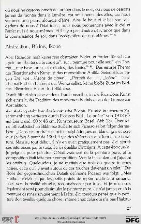 Abstraktion, Bildnis, Ikone