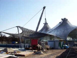 München: Olympiazentrum, Zeltdachkonstruktion