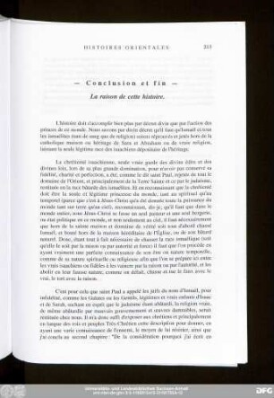 - Conclusion et fin - La raison de cette histoire.