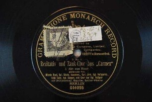 Rezitativ und Zank-Chor aus "Carmen" : I. Akt / von Bizet