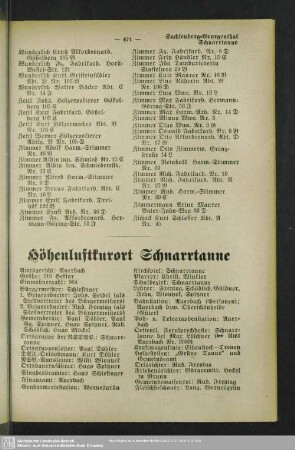 Höhenluftkurort Schnarrtanne