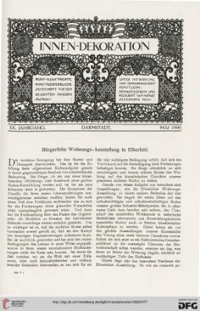 Bürgerliche Wohnungs-Ausstellung in Elberfeld
