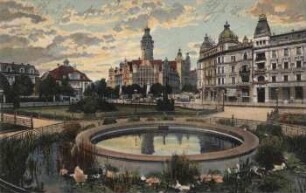Leipzig: Partie mit Neuem Rathaus