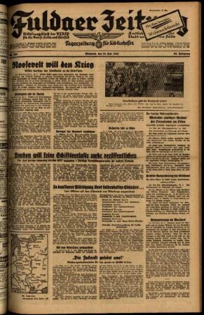Ausgabe vom Mittwoch, den 16. Juli 1941.