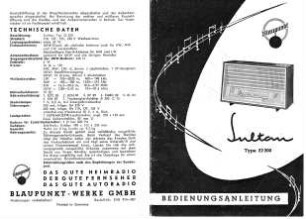 Gebrauchtsanleitung Radio Blaupunkt Sultan 22 200