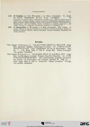 Errata (Nr. 231-232)