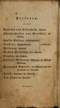 A. W. Ifflands dramatische Werke, 12. Selbstbeherrschung. Dienstpflicht. Allzu scharf macht schartig