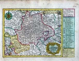 Charte von Altenburg, so Gothaischer Hoheit ; Verfertiget von Joh. George Schreibern in Leipzig