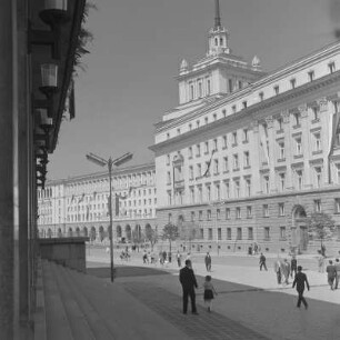 Das Parteigebäude der Kommunistischen Partei, heute Regierungsgebäude Bulgariens in Sofia