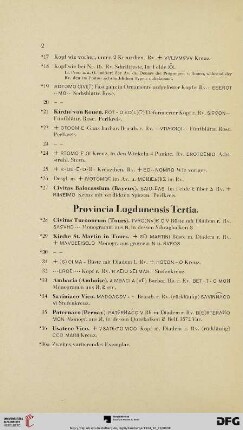 Provincia Lugdunensis Tertia (Nr. 28 - 55)