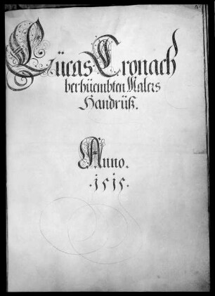 Gebetbuch Kaiser Maximilians I. — Vorsatzblatt, dem Teil der Zeichnungen des Lucas Cranachs vorangehend