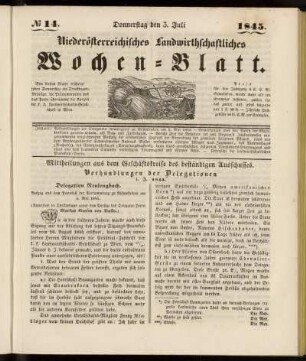 No 14. Donnerstag den 3. Juli 1845