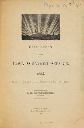 Bulletin of the Iowa Weather Service. 1883