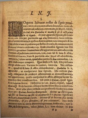 Dissertatio Philologica, De Signo Filii Hominis, ex Matth. XXIV,30.