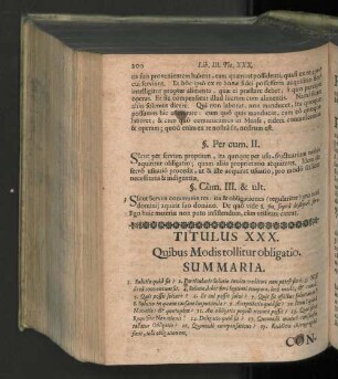 Titulus XXX. Quibus modis tollitur obligatio.