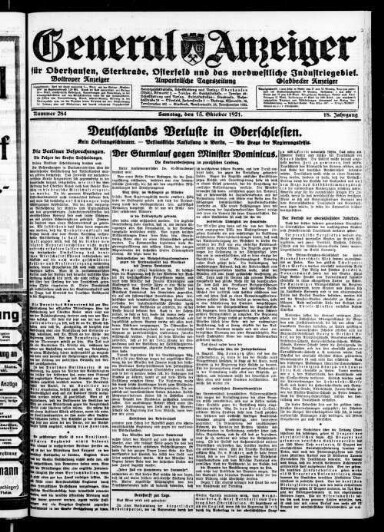 Titelseite einer Zeitung