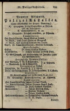 Neunter Abschnitt. PolizeiAnstalten