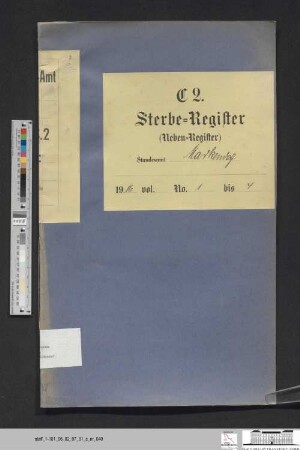 Sterberegister Markendorf 1916