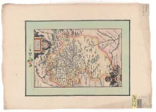 Tafel XVIII : Karte von der Grafschaft Henneberg, 1:325 000, Kupferstich, 1594