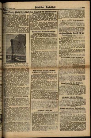 Zweite Ausgabe vom Freitag, den 24. Februar 1939.