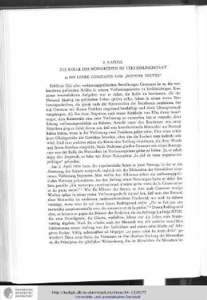 2. Kapitel: Die Rolle des Monarchen im Verfassungsstaat