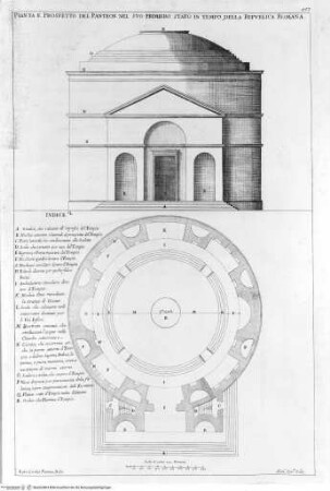 Templum vaticanum et ipsius origo - p. 457: Pantheon, ricostruzione dell'edificio di Agrippa