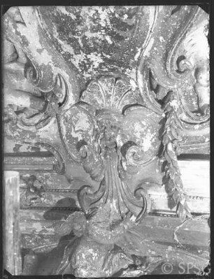 Berlin, Schloss Charlottenburg, Altes Schloss, Ovaler Saal, R.: 211, Nordkartouche.