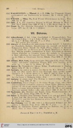 VIII. Böhmen (Nr.2591-3016)