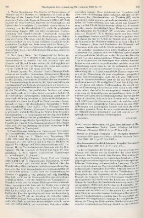 916-918 [Rezension] Curti, Carmelo, Salonii de Evangelio Iohannes - de Evangelio Matthaei