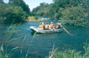 Costa Rica. Schlauchbootfahrt auf dem Rio Corobici