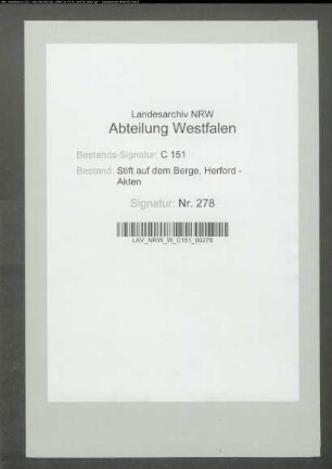 Revers des Johann Friedrich von Vincke zur Aufschwörung der Anna Wilhelmina Elisabeth von dem Bussche