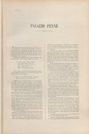 Tavola XII. Palazzo Penne
