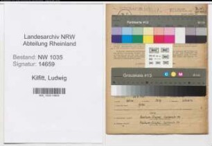 Entnazifizierung Ludwig Kilfitt , geb. 28.08.1921 (Hauer)