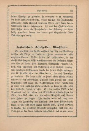 Logierbuch, Trinkgelder, Dienstboten.