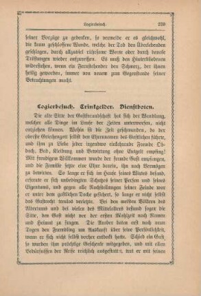 Logierbuch, Trinkgelder, Dienstboten.