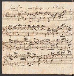 Suiten; cemb; Es-Dur; BWV 815
