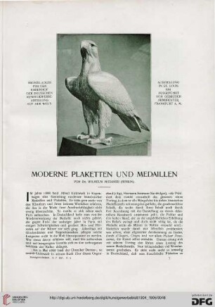 Moderne Plaketten und Medaillen