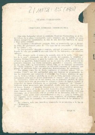 Tetaro Variedades - Compañía Ramírez-Hormaechea