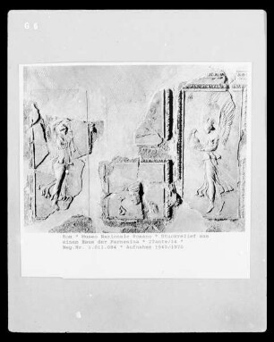 Stuckrelief aus einem Haus der Farnesina