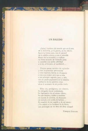 Un saludo