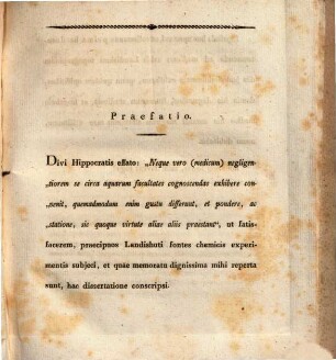 De aquis Landishutanis : Dissertatio inauguralis