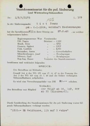 Rist, Franz