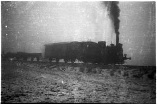 Kleinengstingen - Gammertingen, Arbeitszug mit Lok 12 und Personenwagen von 1901 bei Großengstingen