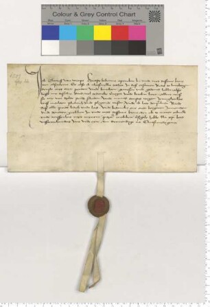 Quittung. Der Knappe Clawesz van Werpe erklärt seine Ansprüche (mit 3 Pferden und Knechten) für befriedigt.