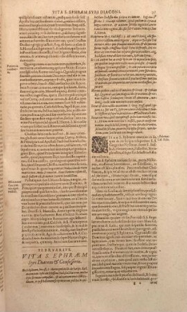 Febrvarivs. Vita S. Ephraem Syri Diaconi & Confessoris.