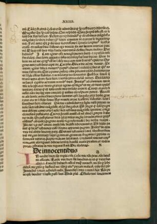 X. De innocentibus